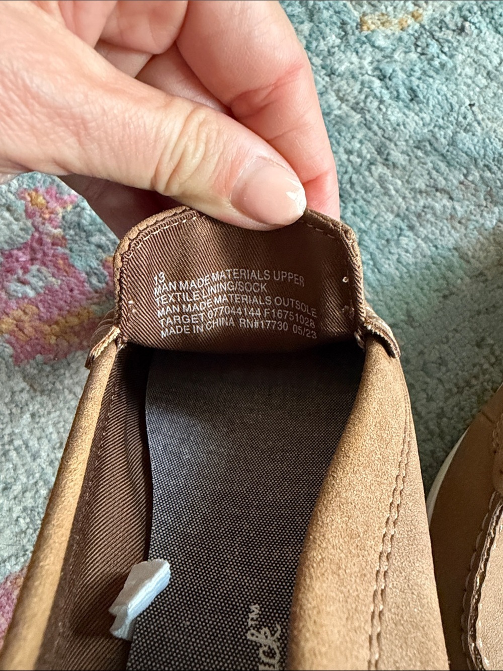 Cat & Jack Alden Slip-On Suede Loafer in Tan - Picture 2 of 5